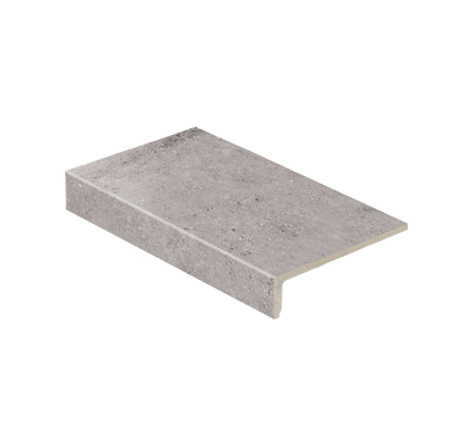 Клинкерная ступень прямоугольная Stroeher Gravel Blend 962 grey, 294х175 мм