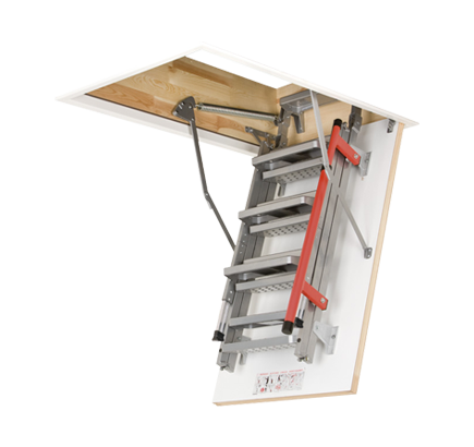 Чердачная лестница металлическая Fakro LML Lux, 70х120х280 см фото - 1