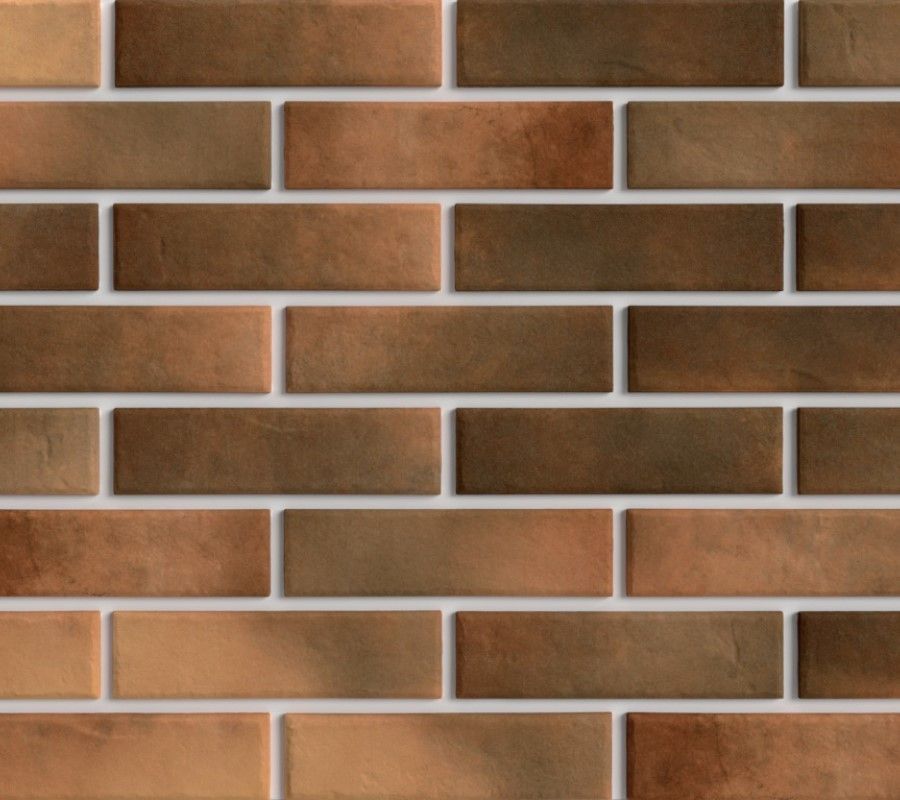 Фасадная термопанель ППC 40 мм с клинкерной плиткой BestPoint Retro Brick Curry