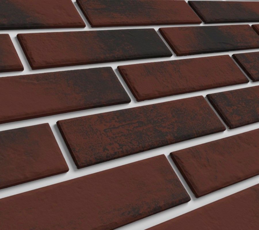 Фасадная термопанель ППC 80 мм с клинкерной плиткой BestPoint Exclusive Red Wine - фото 2