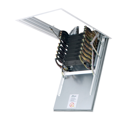 Чердачная лестница металлическая Fakro LSF, 60х90х300 см