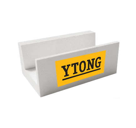 U-образный газобетонный блок Ytong D500, 500х250х375 мм