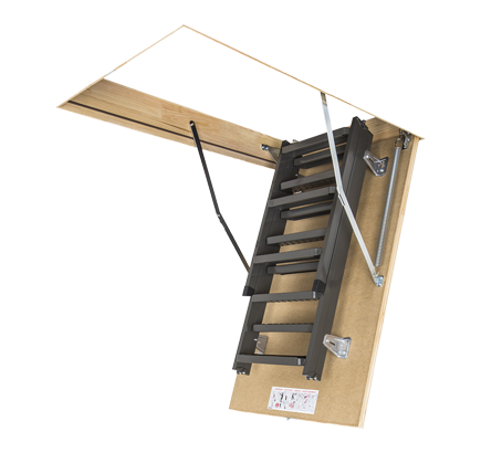 Чердачная лестница металлическая Fakro LMS, 60х120х280 см