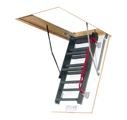 Чердачная лестница металлическая Fakro LMK, 60х120х280 см