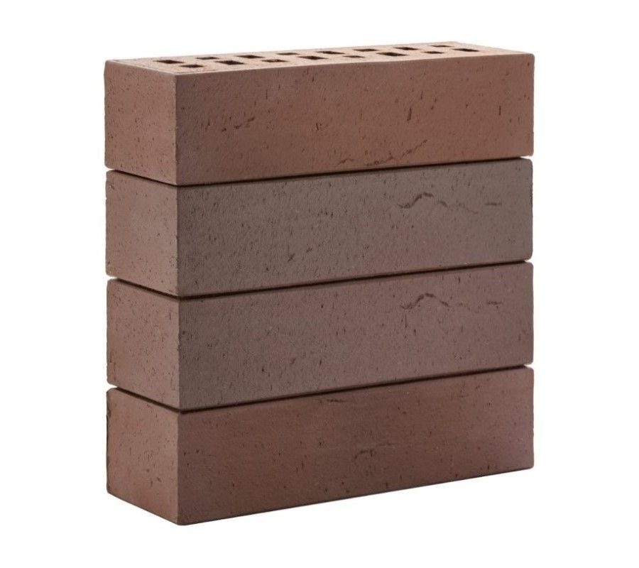 Кирпич клинкерный ЛСР темно-терракотовый флэш «Антверпен» винтаж