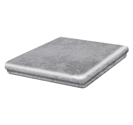 Клинкерная ступень флорентинер угловая Stroeher Roccia 840 grigio, 345х345 мм