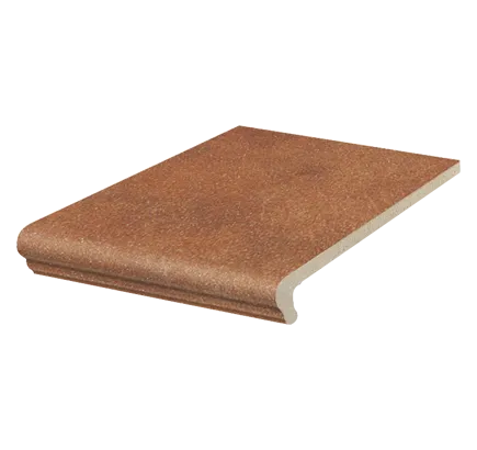 Клинкерная ступень флорентинер Stroeher Roccia 841 rosso, 294х340 мм