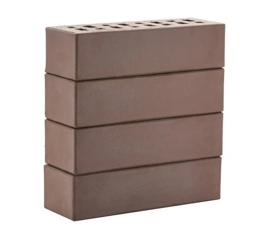 Кирпич клинкерный ЛСР коричневый «Мюнхен» гладкий, 250х85х65 мм