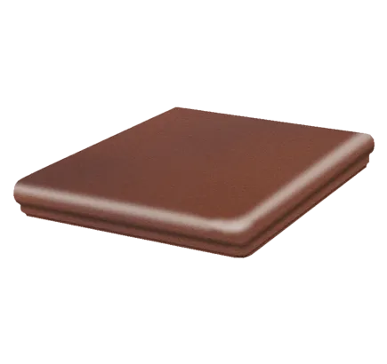 Клинкерная ступень флорентинер угловая Stroeher Terra 316 patrizierrot bunt, 345х345 мм