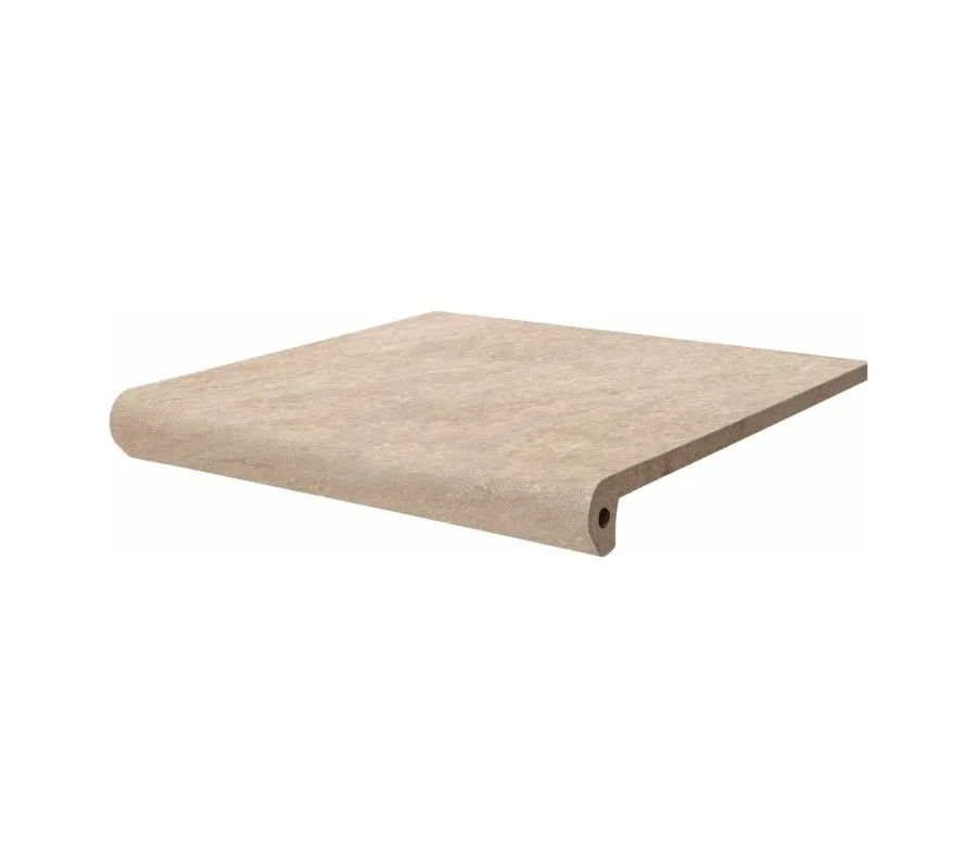 Клинкерная ступень флорентинер Exagres Drach Beige, 330х330 мм