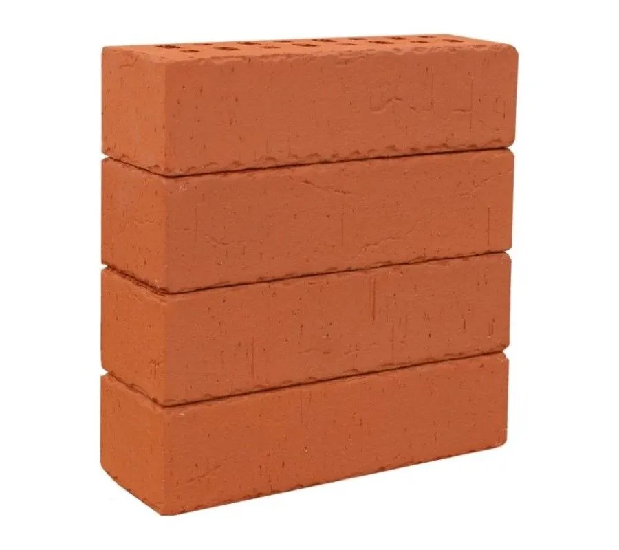 Кирпич клинкерный ЛСР красный «Кембридж» винтаж, 250х85х65 мм