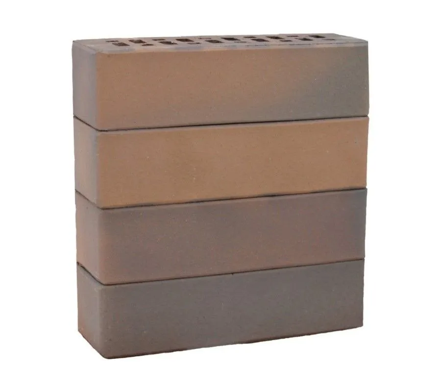 Кирпич клинкерный ЛСР светло-коричневый флэш «Прага» гладкий, 250х85х65 мм