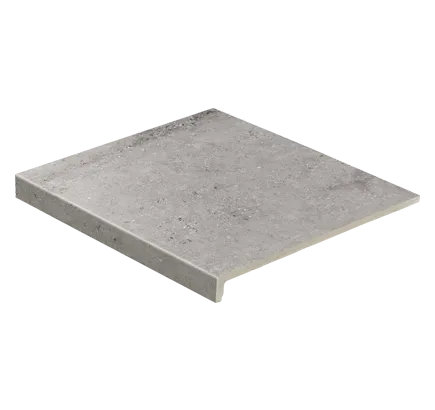 Клинкерная ступень прямоугольная Stroeher Gravel Blend 962 grey, 294х340 мм