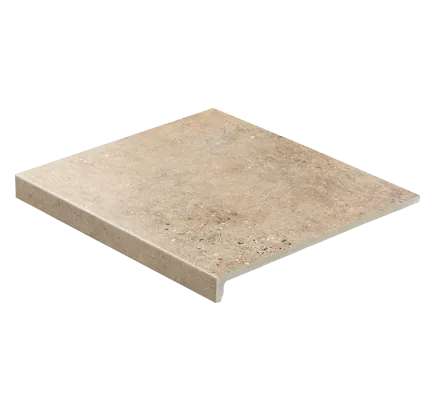 Клинкерная ступень прямоугольная Stroeher Gravel Blend 961 brown, 294х340 мм