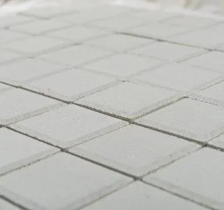 Тротуарная плитка Braer Лувр белый, 100х100х60 мм