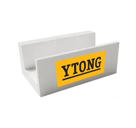 U-образный газобетонный блок Ytong D500, 500х250х375 мм фото - 1