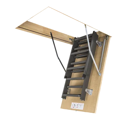 Чердачная лестница металлическая Fakro LMS, 70х120х280 см фото - 1