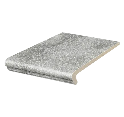 Клинкерная ступень флорентинер Stroeher Roccia 840 grigio, 294х340 мм
