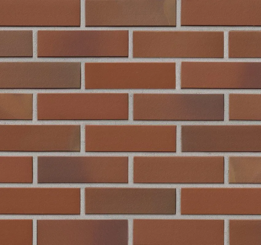 Клинкерная фасадная плитка Stroeher Keravette 316 patrizierrot bunt