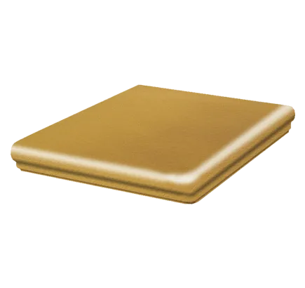 Клинкерная ступень флорентинер угловая Stroeher Terra 307 weizengelb, 345х345 мм