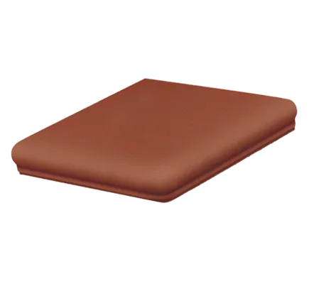 Клинкерная ступень флорентинер угловая Stroeher Terra 215 patrizierrot, 345х345 мм