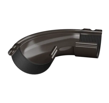 Угол желоба внешний 90 гр. ТехноНиколь 125/90 темно-коричневый RAL8019