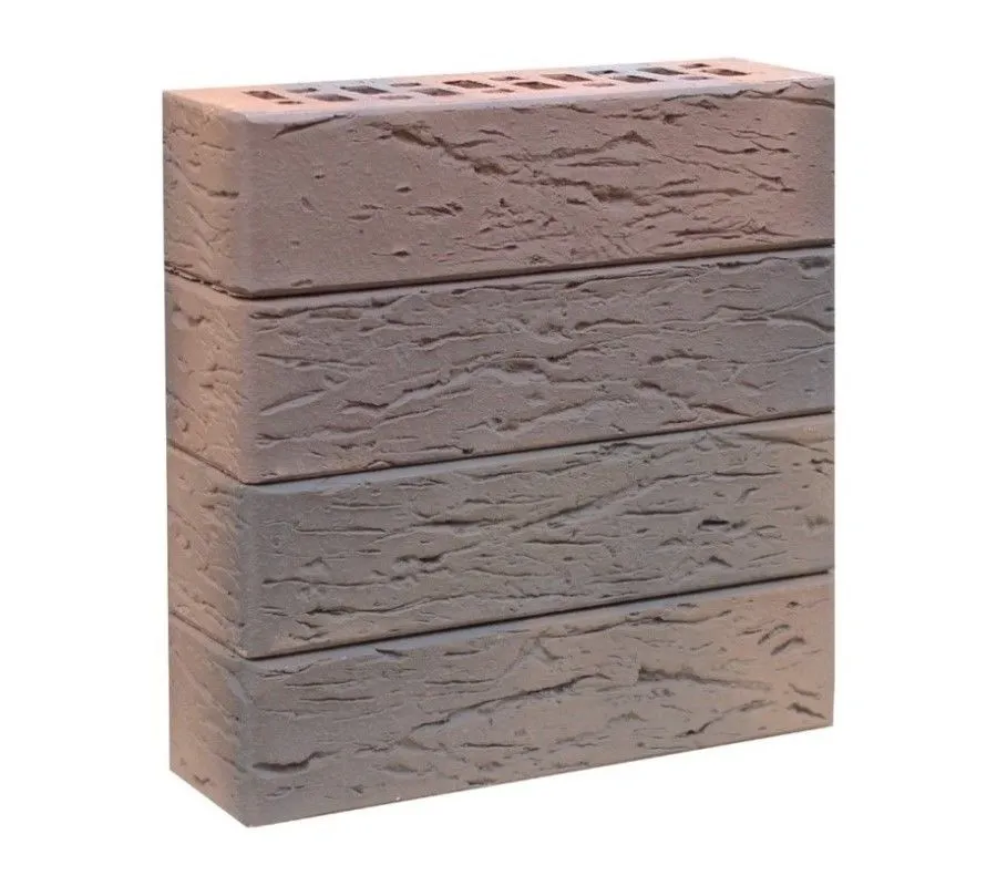 Кирпич клинкерный ЛСР светло-коричневый флэш «Прага» береста, 250х85х65 мм