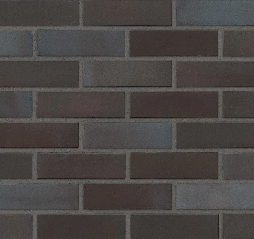 Клинкерная фасадная плитка Stroeher Keravette 336 metallic schwarz