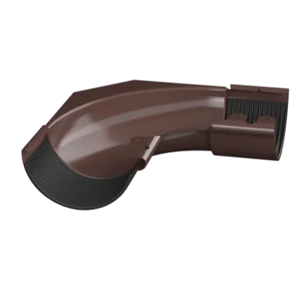 Угол желоба внутренний 90 гр. ТехноНиколь 125/90 коричневый RAL8017