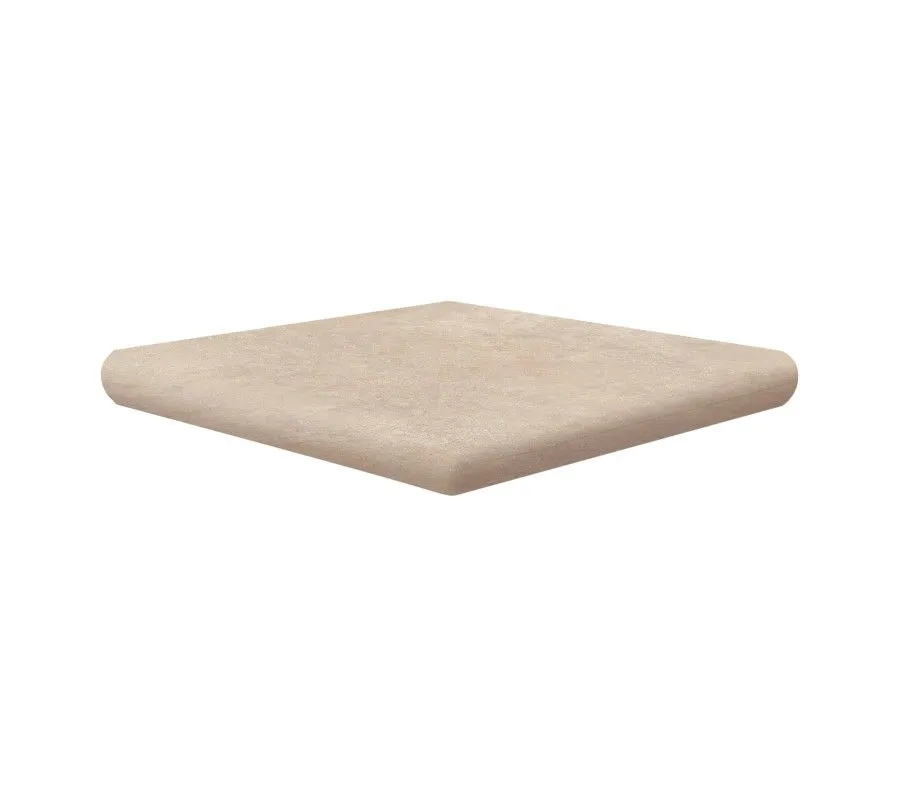 Клинкерная ступень флорентинер угловая Exagres Drach Beige, 330х330 мм